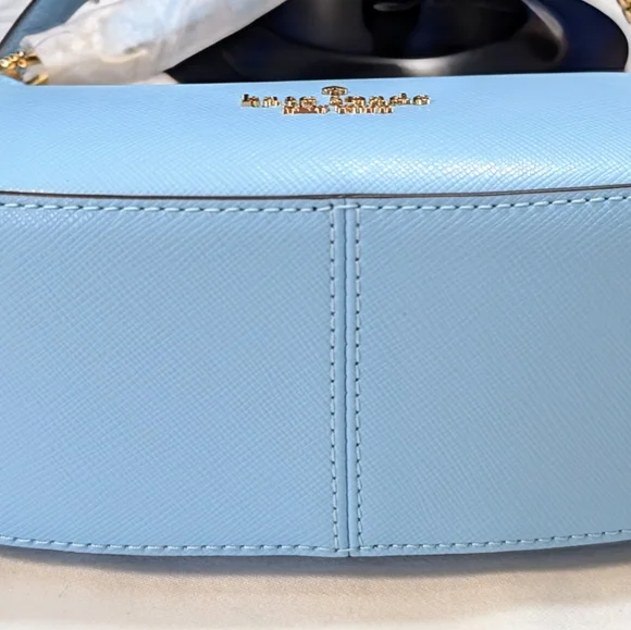 Kate Spade Paige Convertible Crossbody Purse Saffiano Leather Fountain Blue -NEW - Picture 7 of 10